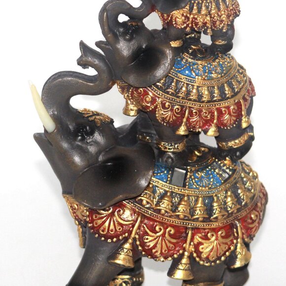 Dalax- Baby Elephants Riding on Mama Elephant Home Decorative Accent Gift Set - Picture 8 of 9